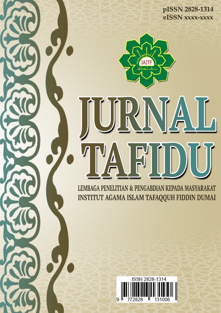 					View Vol. 1 No. 4 (2022): Jurnal Tafidu
				